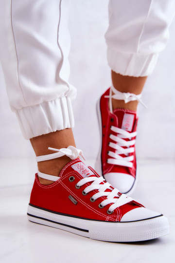 Klassiek model vrijetijdsschoenen Cross Jeans JJ2R4010C rode kleur 2