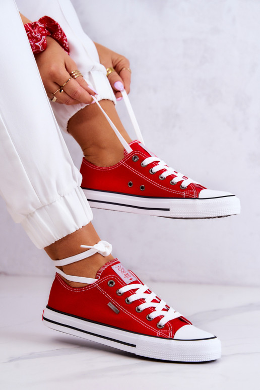 Klassiek model vrijetijdsschoenen Cross Jeans JJ2R4010C rode kleur