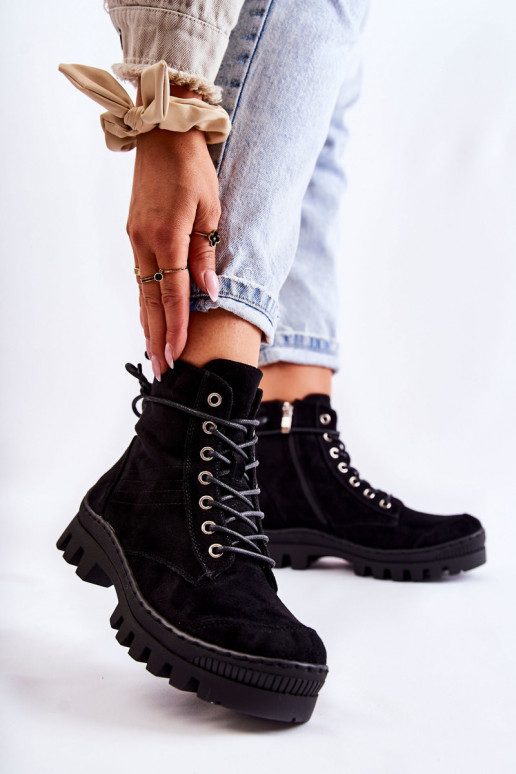 gemaakt van suède Laarzenlaarzen zwart kleur Layden gemaakt van suède Laarzenlaarzen zwart kleur Layden