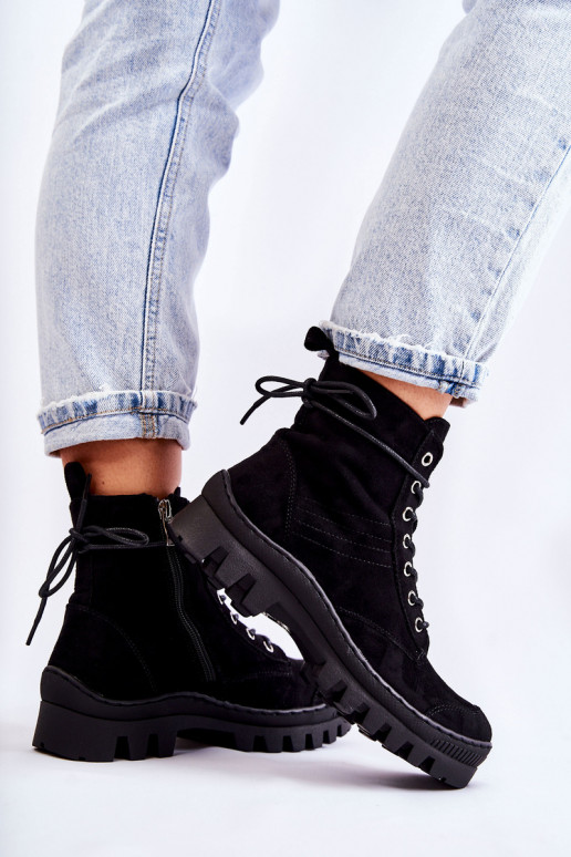 gemaakt van suède Laarzenlaarzen zwart kleur Layden gemaakt van suède Laarzenlaarzen zwart kleur Layden