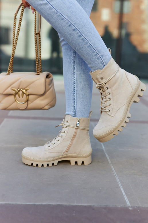 Laarzen gemaakt van suède schoenen grijze kleur Layden Laarzen gemaakt van suède schoenen grijze kleur Layden