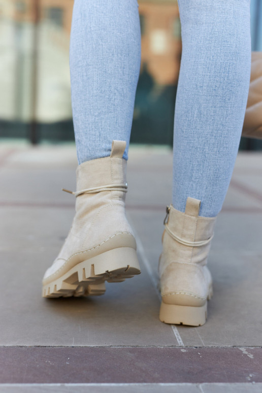 Laarzen gemaakt van suède schoenen grijze kleur Layden Laarzen gemaakt van suède schoenen grijze kleur Layden