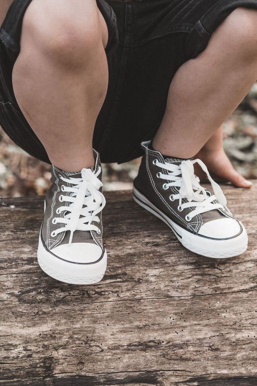 Kindervrijetijdsschoenen met zool in kaki kleur Filemon Kindervrijetijdsschoenen met zool in kaki kleur Filemon