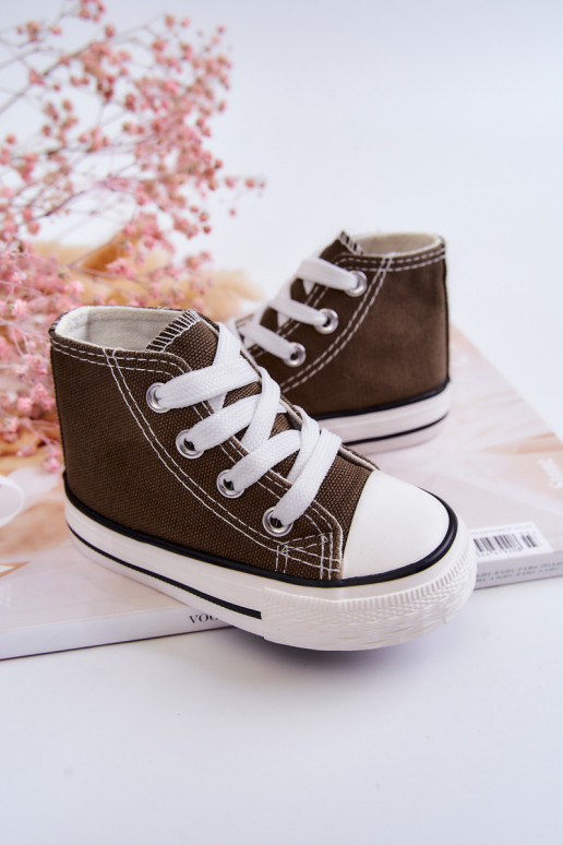 Kindervrijetijdsschoenen met zool in kaki kleur Filemon Kindervrijetijdsschoenen met zool in kaki kleur Filemon