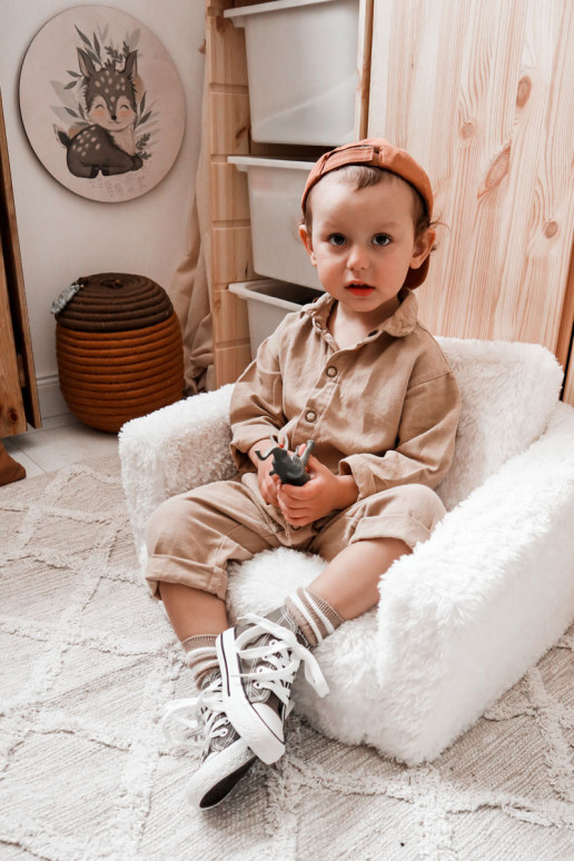 Kindervrijetijdsschoenen met zool in kaki kleur Filemon Kindervrijetijdsschoenen met zool in kaki kleur Filemon