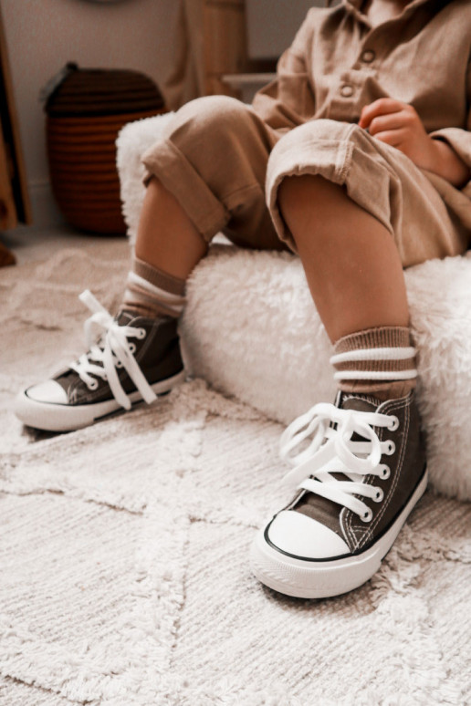 Kindervrijetijdsschoenen met zool in kaki kleur Filemon Kindervrijetijdsschoenen met zool in kaki kleur Filemon