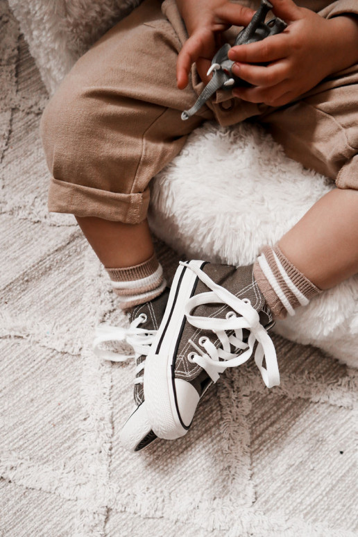 Kindervrijetijdsschoenen met zool in kaki kleur Filemon Kindervrijetijdsschoenen met zool in kaki kleur Filemon