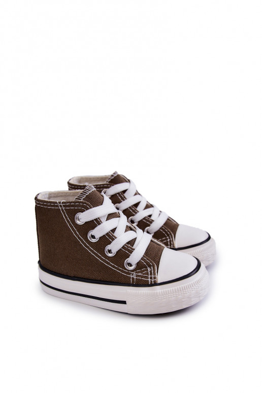 Kindervrijetijdsschoenen met zool in kaki kleur Filemon Kindervrijetijdsschoenen met zool in kaki kleur Filemon