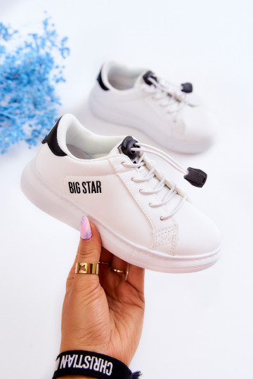 Kindersneakers Big Star JJ374069 Wit-zwarte kleuren