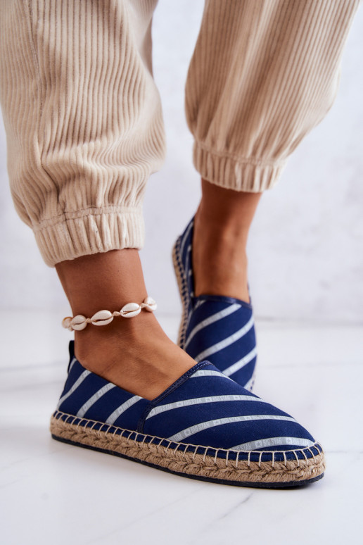 Klassiek model espadrilles Big Star JJ274960 donkerblauw Klassiek model espadrilles Big Star JJ274960 donkerblauw