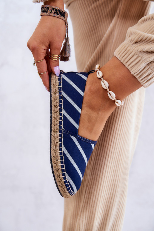 Klassiek model espadrilles Big Star JJ274960 donkerblauw Klassiek model espadrilles Big Star JJ274960 donkerblauw