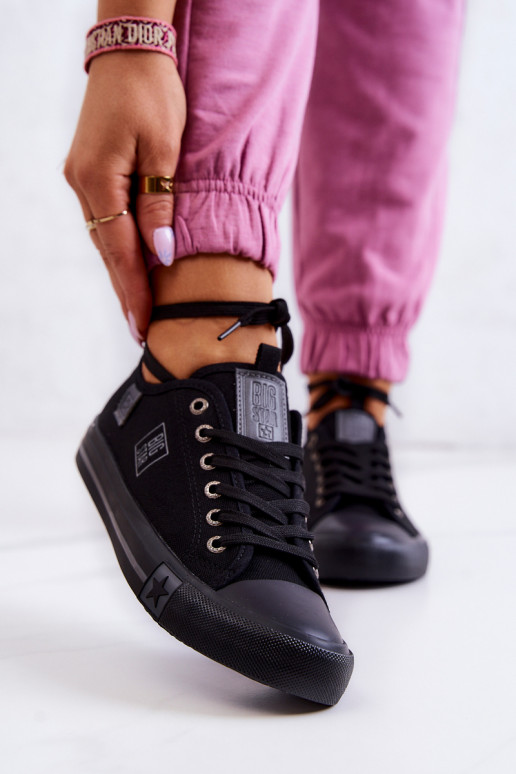 Klassiek model platte schoenen Big Star JJ274257 kleur zwart