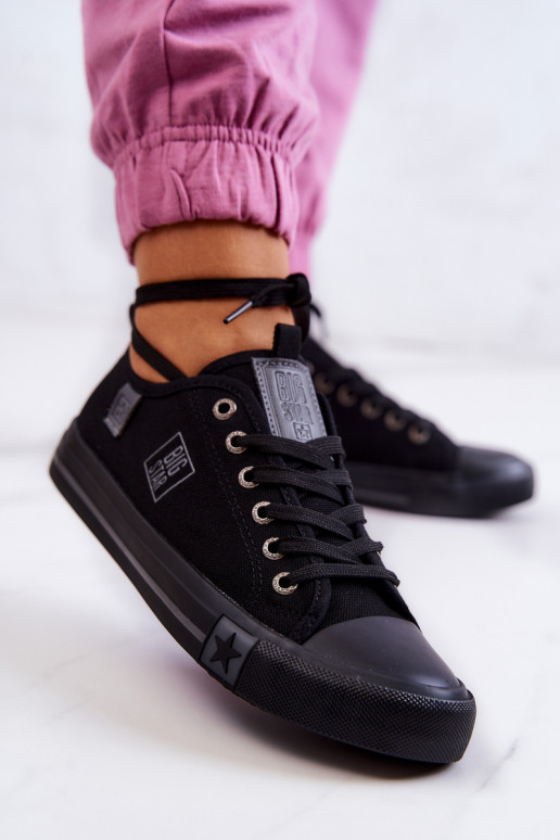 Klassiek model platte schoenen Big Star JJ274257 kleur zwart