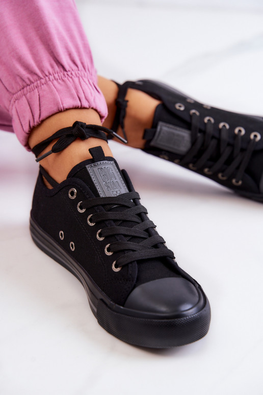 Klassiek model platte schoenen Big Star JJ274257 kleur zwart