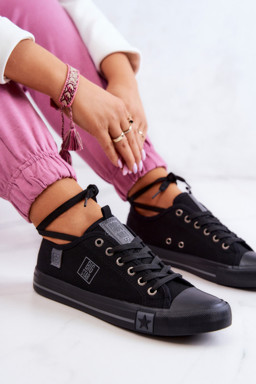 Klassiek model platte schoenen Big Star JJ274257 kleur zwart