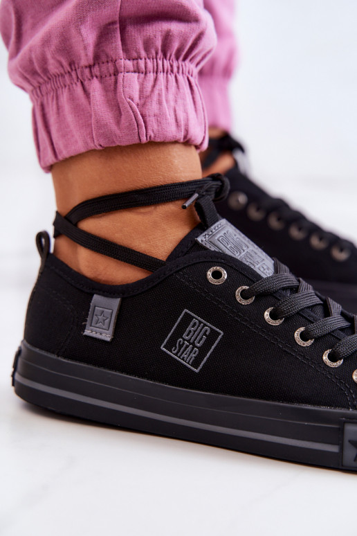 Klassiek model platte schoenen Big Star JJ274257 kleur zwart