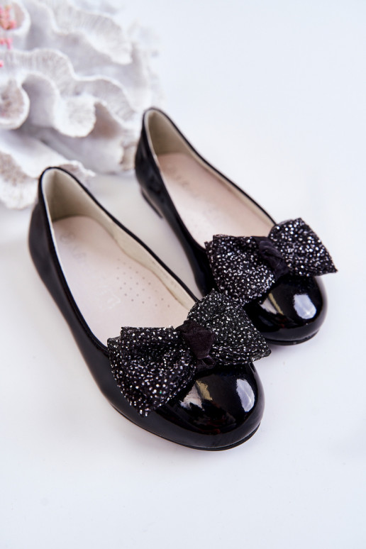 Ballerinaschoenen met linten in de kleur zwart Zolly Ballerinaschoenen met linten in de kleur zwart Zolly