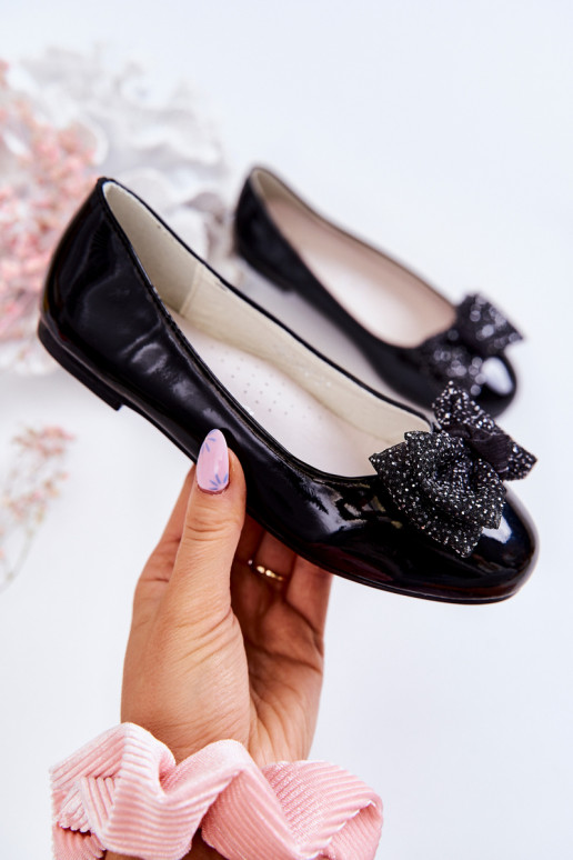 Ballerinaschoenen met linten in de kleur zwart Zolly Ballerinaschoenen met linten in de kleur zwart Zolly