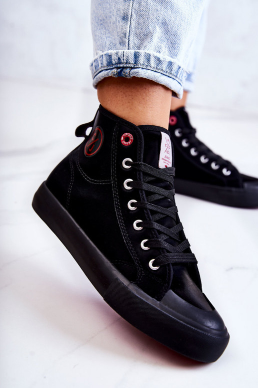 Cross Jeans JJ2R4055C Cross Jeans vrijetijdsschoenen in zwarte kleur Cross Jeans JJ2R4055C Cross Jeans vrijetijdsschoenen in zwarte kleur