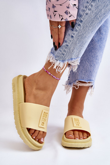 Pantoffels Big Star JJ274A305 geel 2