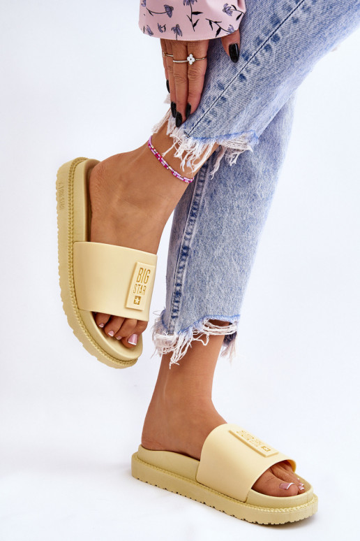 Pantoffels Big Star JJ274A305 geel