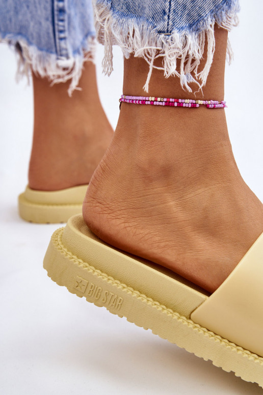 Pantoffels Big Star JJ274A305 geel