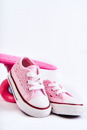 Kindervrijetijdsschoenen met veters in wit Roly-Poly 2