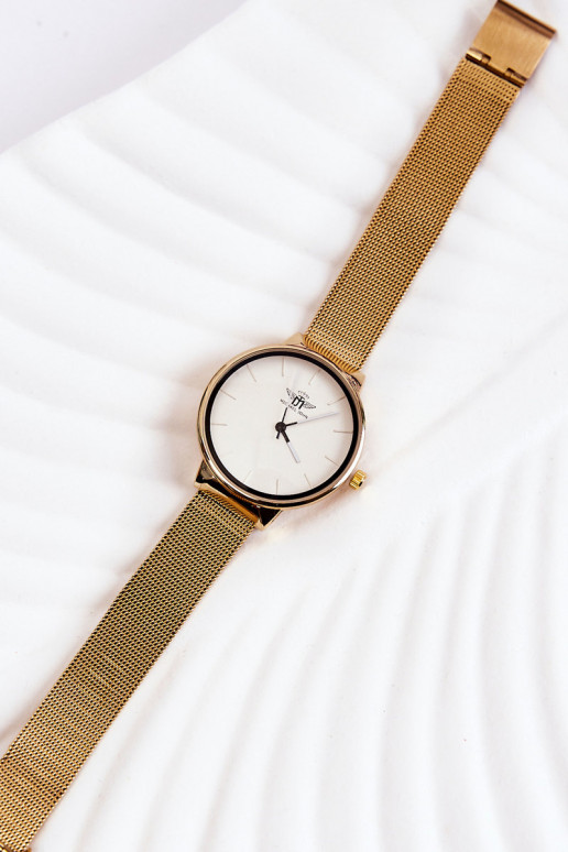 Dameshorloge Michel John Witgouden kleur