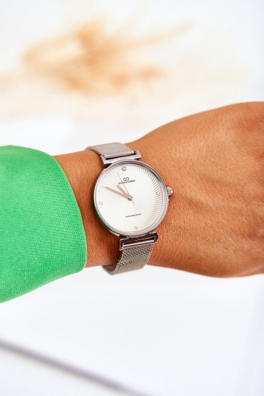 Dames waterbestendig horloge van Giorgio & Dario in zilver Dames waterbestendig horloge van Giorgio & Dario in zilver