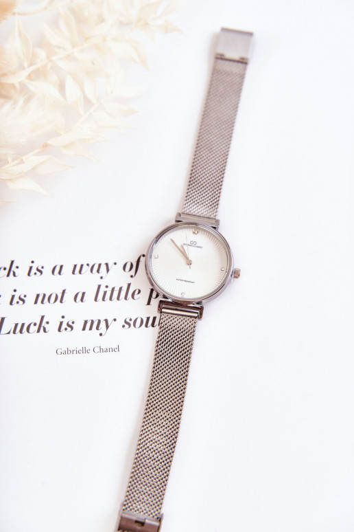 Dames waterbestendig horloge van Giorgio & Dario in zilver Dames waterbestendig horloge van Giorgio & Dario in zilver