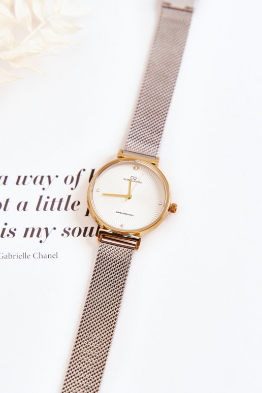 Dames waterdicht horloge Giorgio & Dario goud-zilverkleur