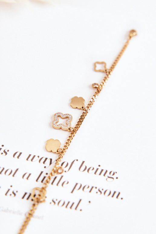 Armband met mooie details in goudkleur Armband met mooie details in goudkleur