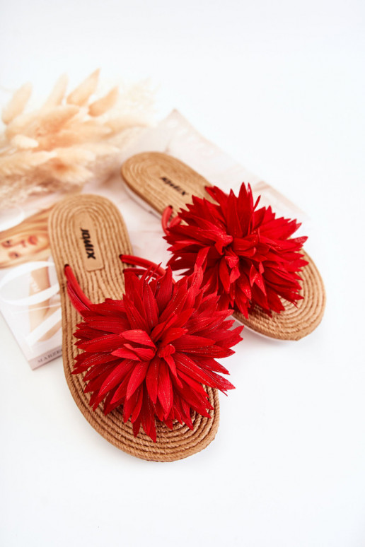 Slippers rode kleur Eviana Slippers rode kleur Eviana