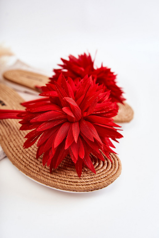 Slippers rode kleur Eviana Slippers rode kleur Eviana