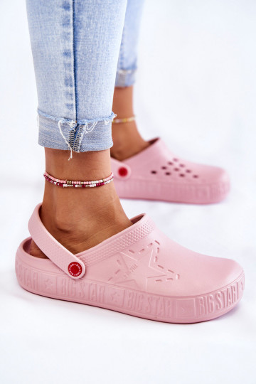 Lichte pantoffels Big Star II275008 roze 2