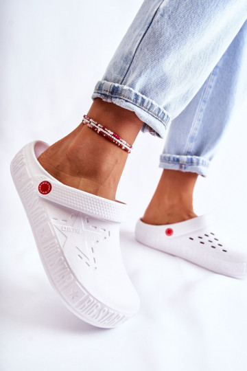 Lichte pantoffels Big Star II275003 witte kleur