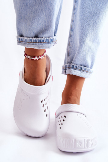 Lichte pantoffels Big Star II275003 witte kleur 2