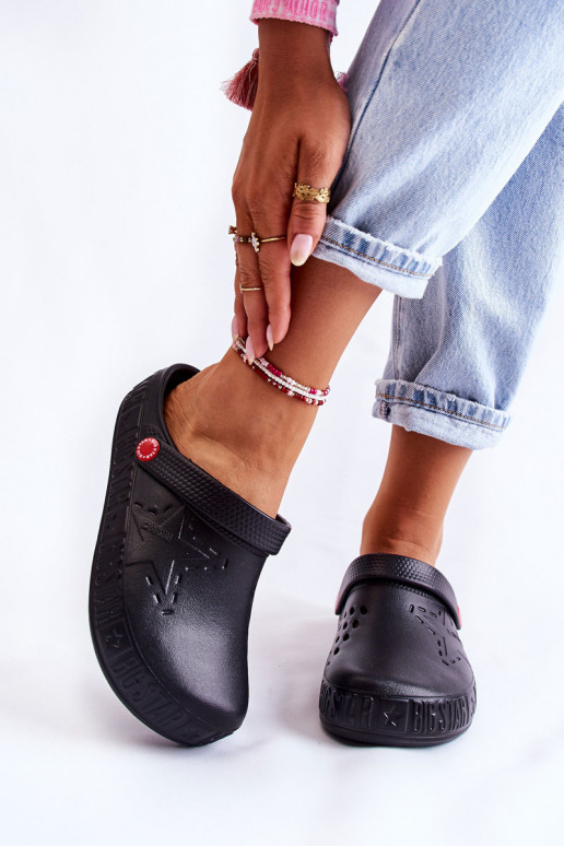 Lichte pantoffels Big Star II275001 zwarte kleur Lichte pantoffels Big Star II275001 zwarte kleur