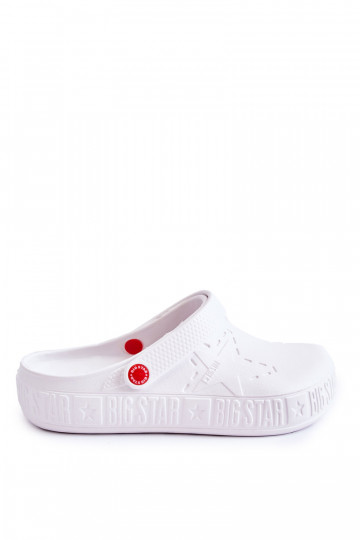 Lichte pantoffels Big Star II175003 witte kleur 2