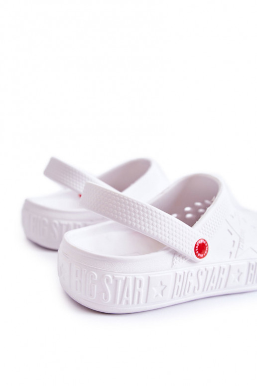 Lichte pantoffels Big Star II175003 witte kleur