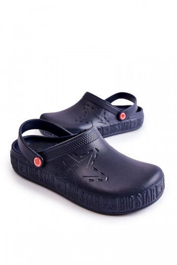 Lichte pantoffels Big Star II175002 donkerblauw