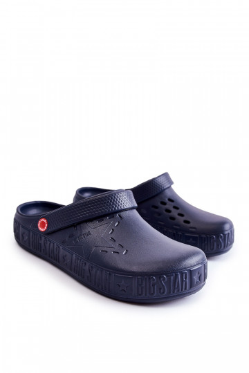 Lichte pantoffels Big Star II175002 donkerblauw 2