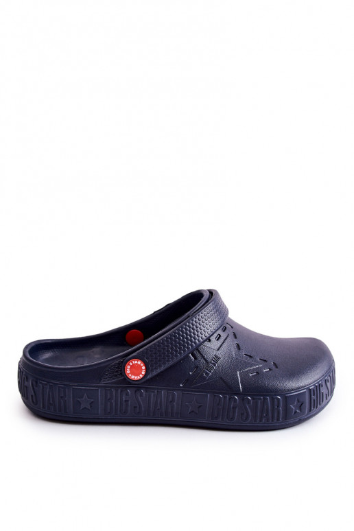 Lichte pantoffels Big Star II175002 donkerblauw