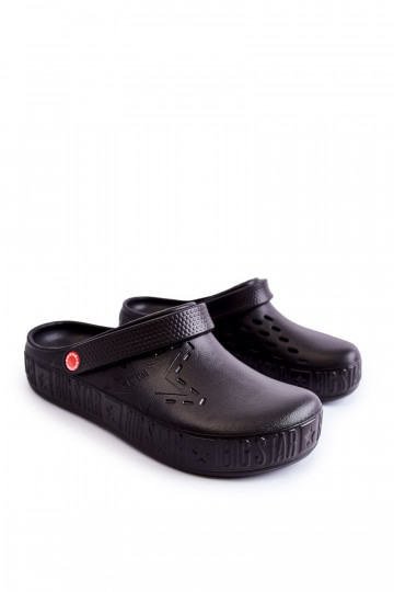 Lichte pantoffels Big Star II175001 zwarte kleur