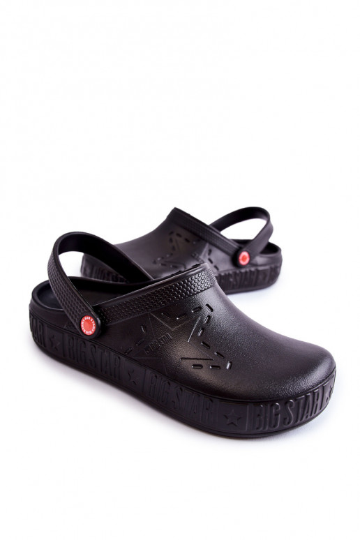 Lichte pantoffels Big Star II175001 zwarte kleur Lichte pantoffels Big Star II175001 zwarte kleur