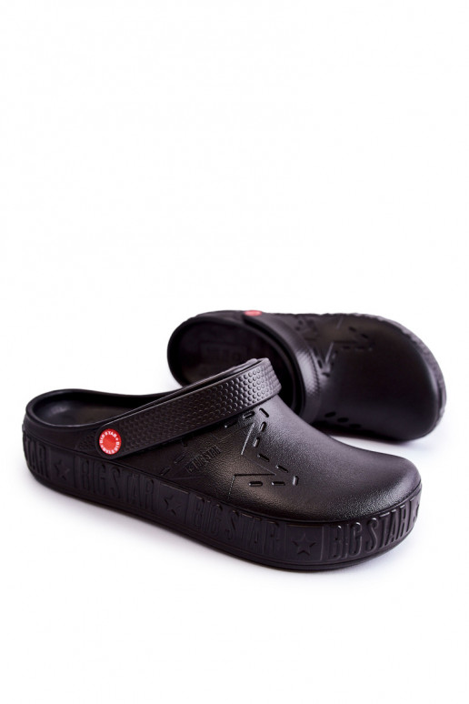 Lichte pantoffels Big Star II175001 zwarte kleur Lichte pantoffels Big Star II175001 zwarte kleur