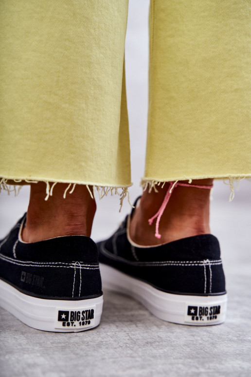 Stoffen sneakers i Big Star KK274019 zwart Stoffen sneakers i Big Star KK274019 zwart