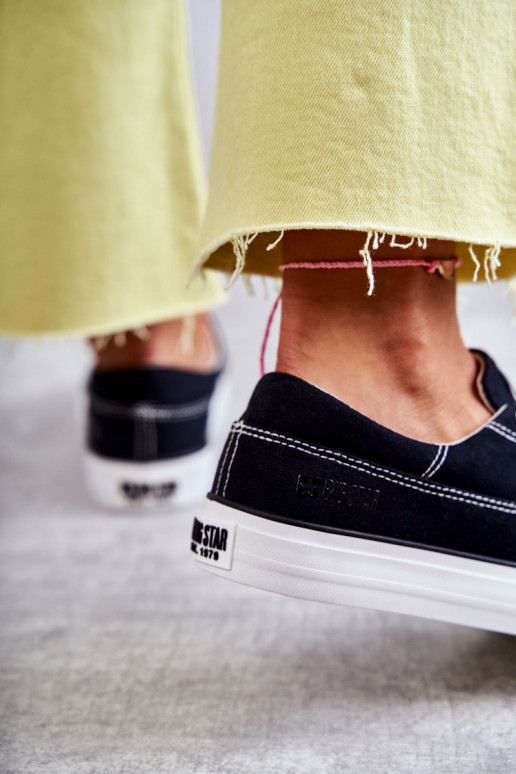 Stoffen sneakers i Big Star KK274019 zwart Stoffen sneakers i Big Star KK274019 zwart