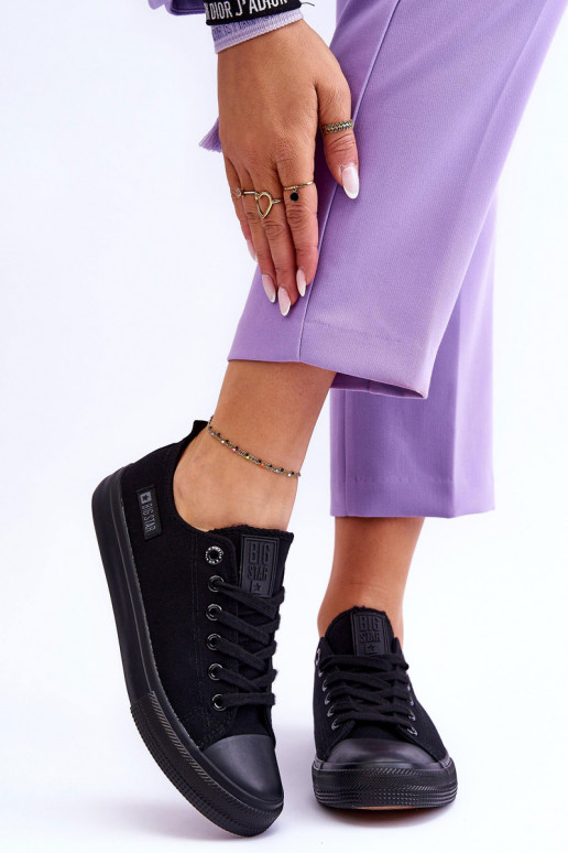 Stoffen vrijetijdsschoenen Big Star KK274009 zwart Stoffen vrijetijdsschoenen Big Star KK274009 zwart