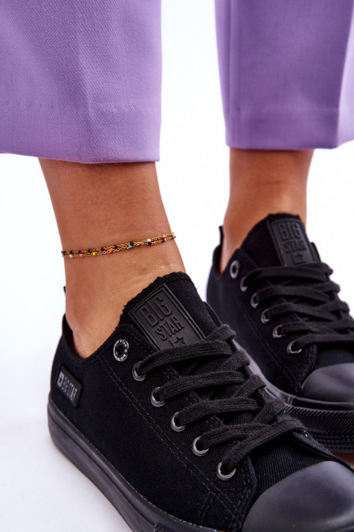 Stoffen vrijetijdsschoenen Big Star KK274009 zwart Stoffen vrijetijdsschoenen Big Star KK274009 zwart